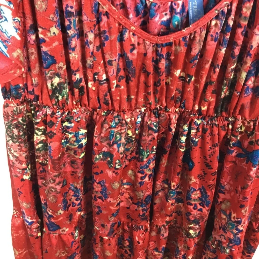 Free People Sun Kissed Floral Top Size Small